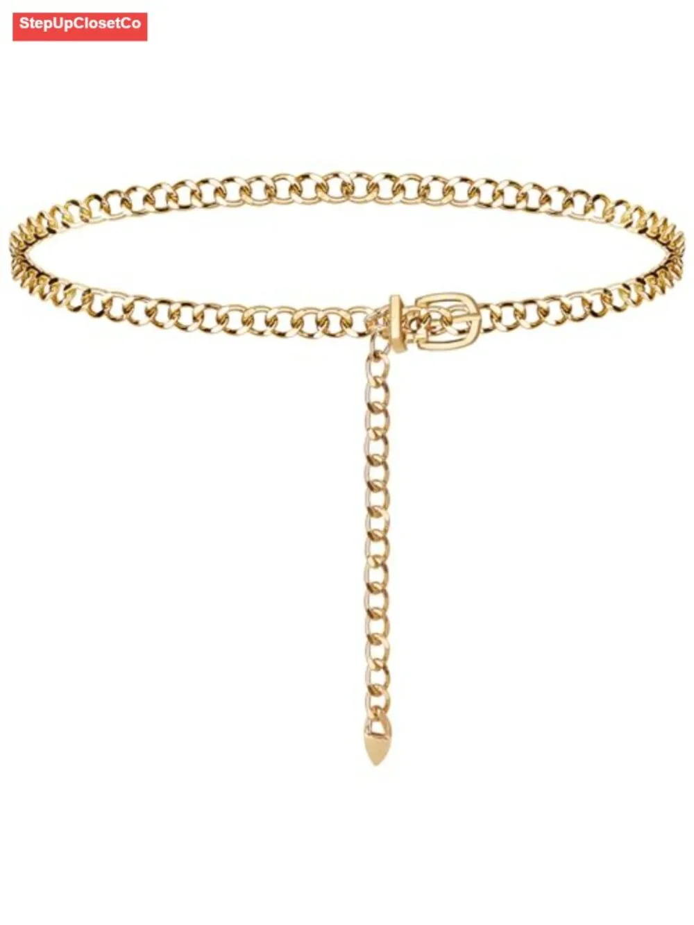 Adjustable Metal Chain Belt for Women Y2K Punk Waist Chain
